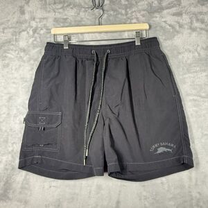 Tommy Bahama Relax Men’s Large Black 100% Nylon Swim Lined Shorts 6” Inseam